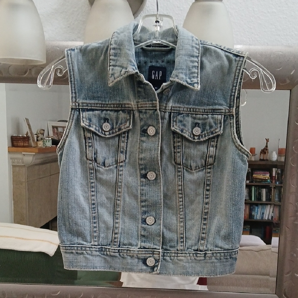 Vintage GAP Light Blue Denim Vest